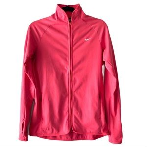 Nike Dri Fit Full Zip Pink Jacket w/ Thumb holes-M